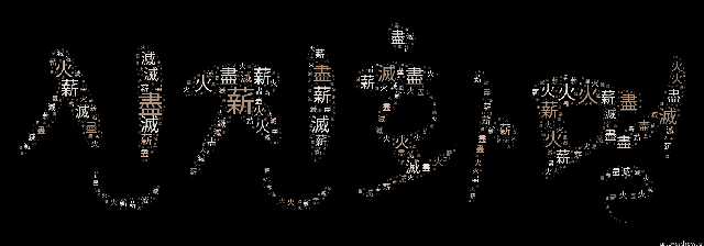 [워드 클라우드]: 신진화멸 (薪盡火滅): 나무가 다 타서 없어지고 불이 꺼졌다는 뜻으로, 사람의 죽음이나 사물의 멸망을 이르는 말.-27